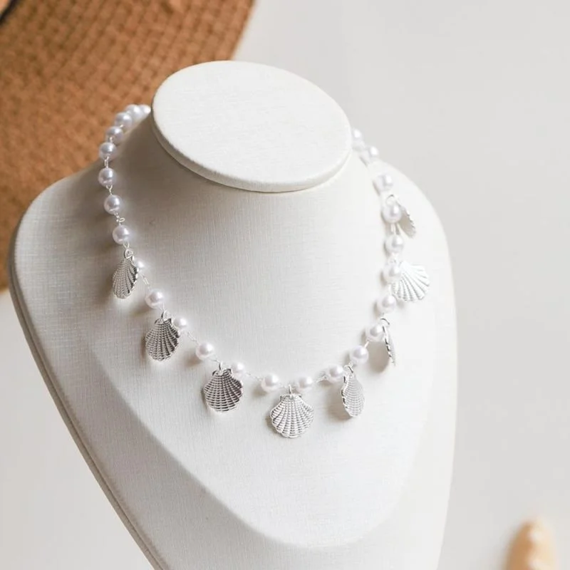 COLAR CHOCK.PÉROLAS/CONCHAS PRTA