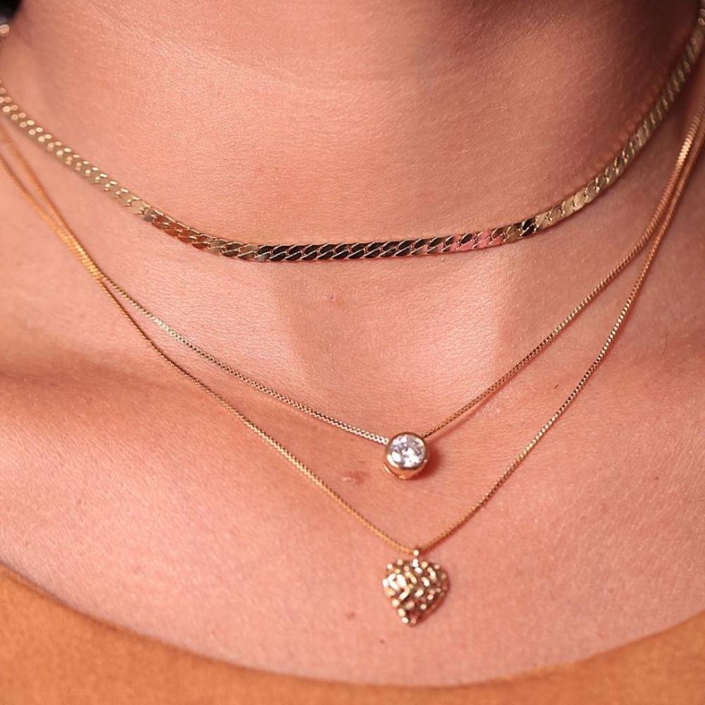 COLAR CHOKER DE FITA GRUMET