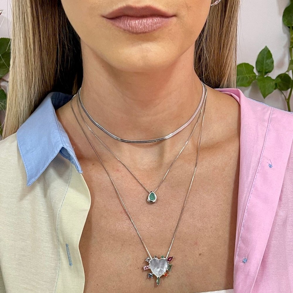COLAR CHOKER ESTEIRA FINA