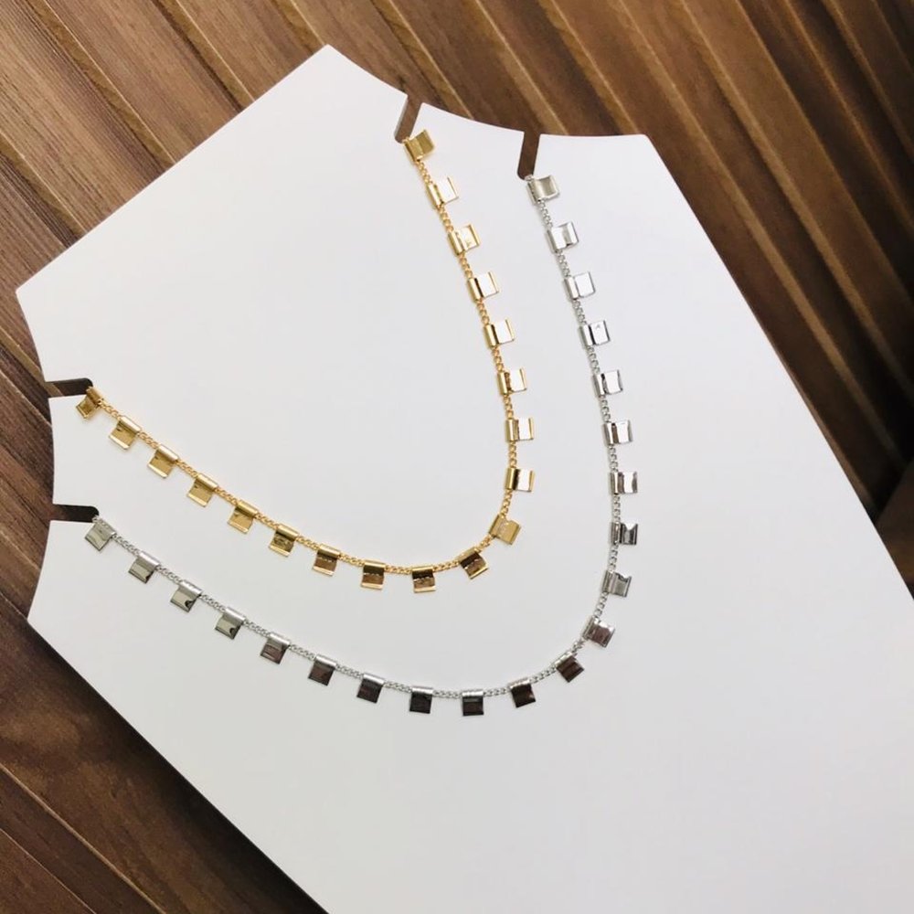 COLAR CHOKER FOLHEADO