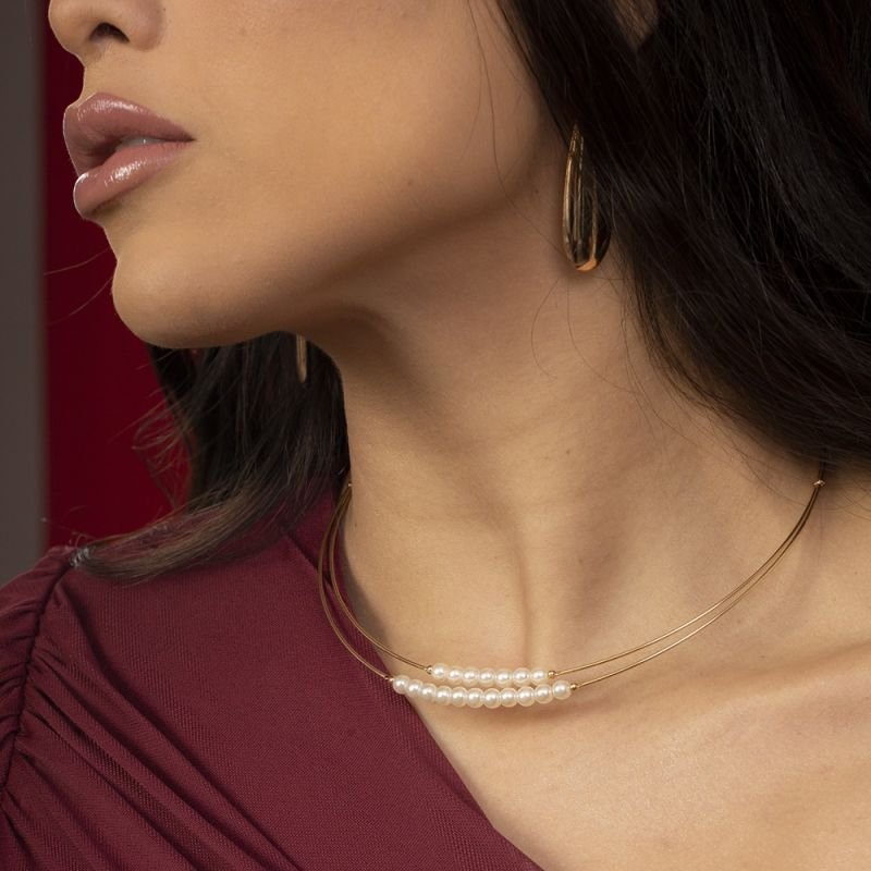 COLAR CHOCKER PÉROLAS