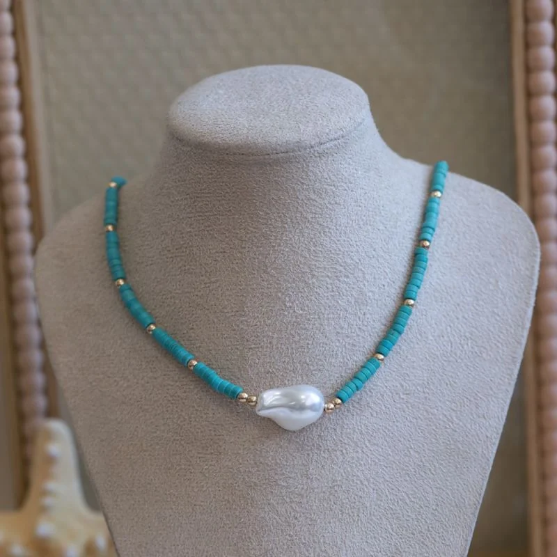 COLAR CHOK.PÉROLA DO MAR