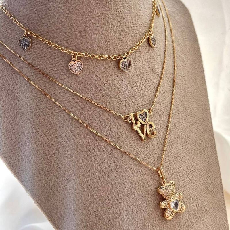 COLAR CHOKER 5 CORAÇÕES