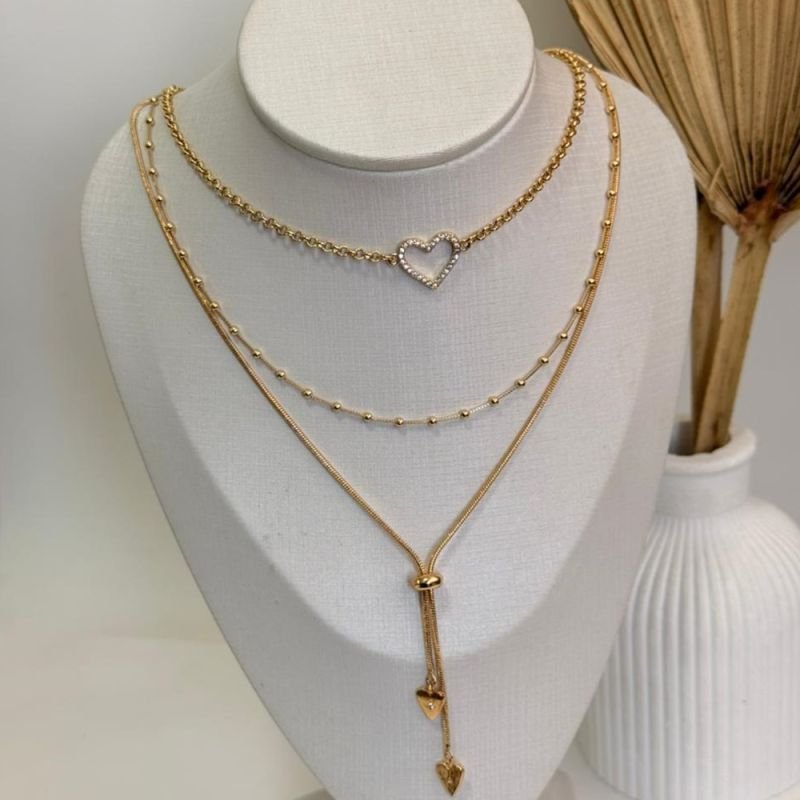 COLAR CHOKER CORAÇÃO VAZADO