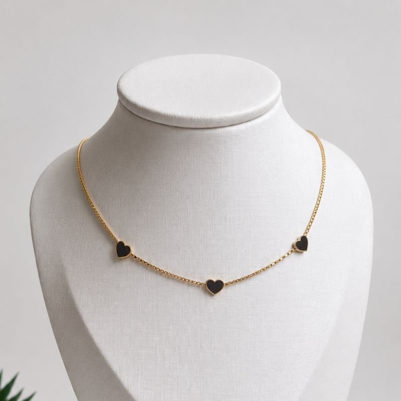 COLAR CHOKER CORAÇÕES