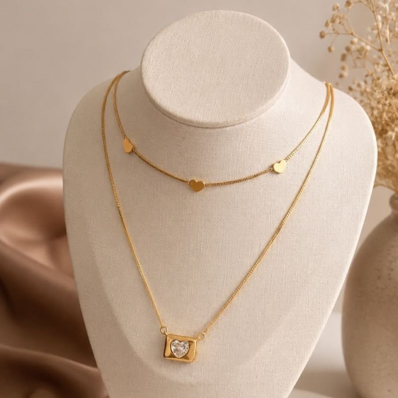 COLAR CHOKER CORAÇÕES