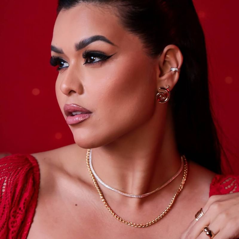 COLAR CHOKER CORRENTE - OURO 18K - 27
