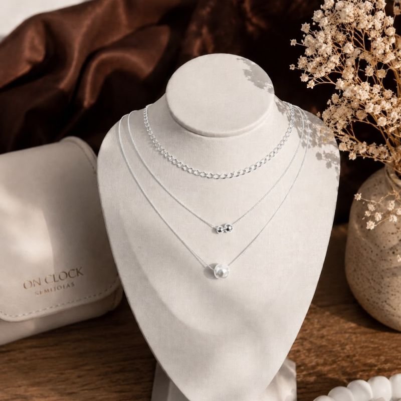 COLAR CHOKER ELINHOS PRATA