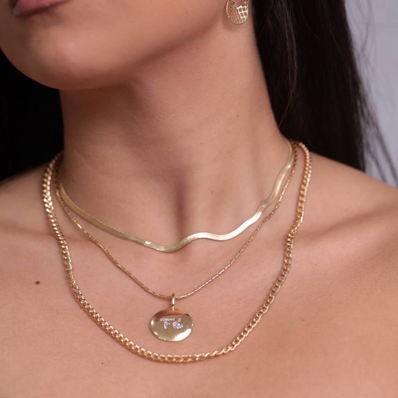 COLAR CHOKER FITA - OURO 18K - 52