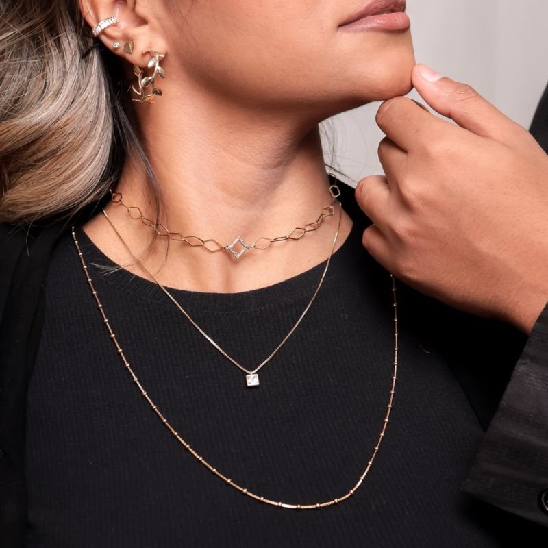 COLAR CHOKER LOSANGOS