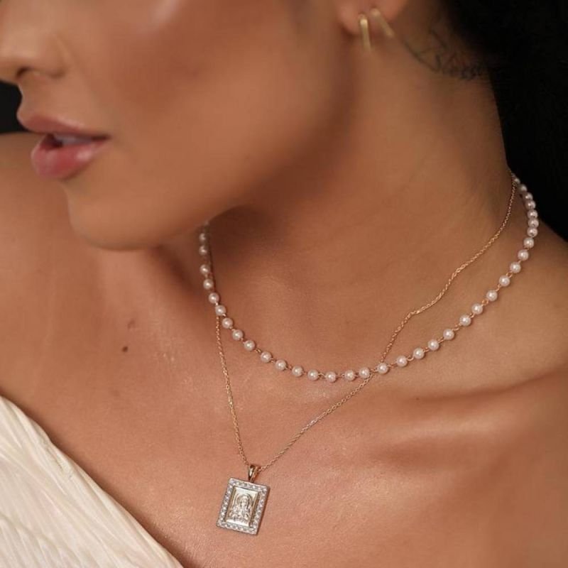 COLAR CHOKER PÉROLAS