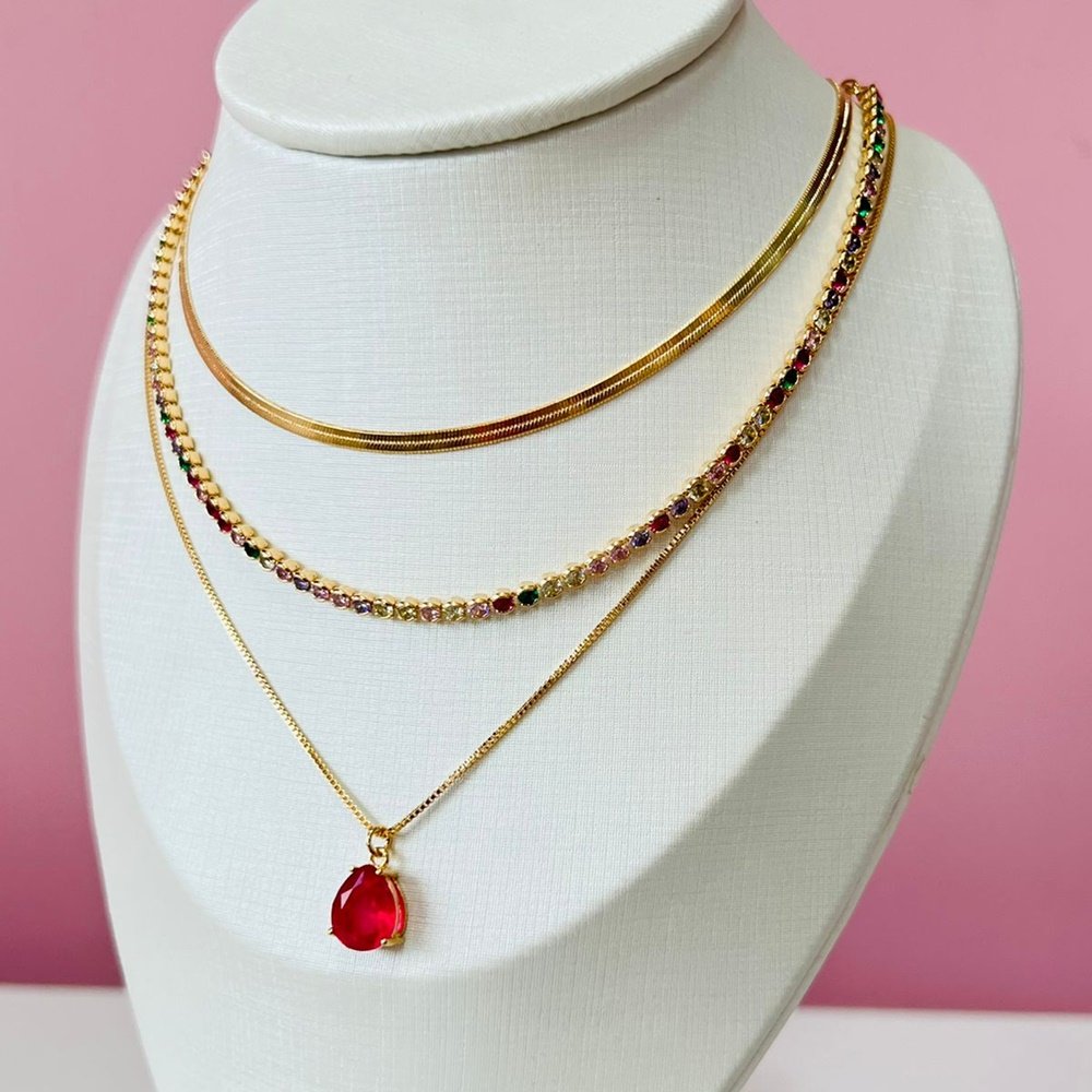 COLAR CHOKER RIVIERA CRAVAÇÃO INGLESA