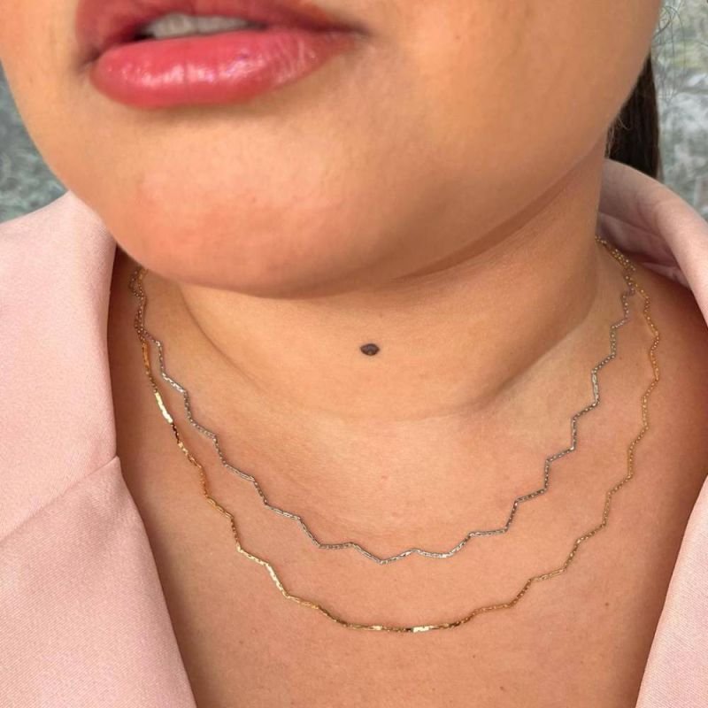 COLAR CHOKER ZIGZAG