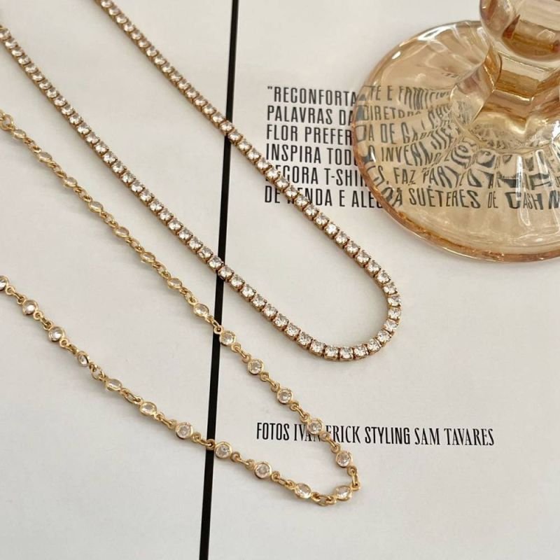 COLAR CHOKER ZIRCÔNIAS