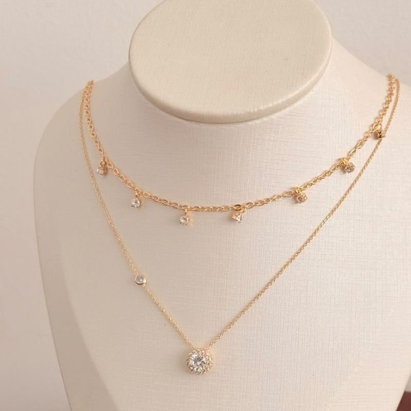 COLAR CHOKER ZIRCÔNIAS