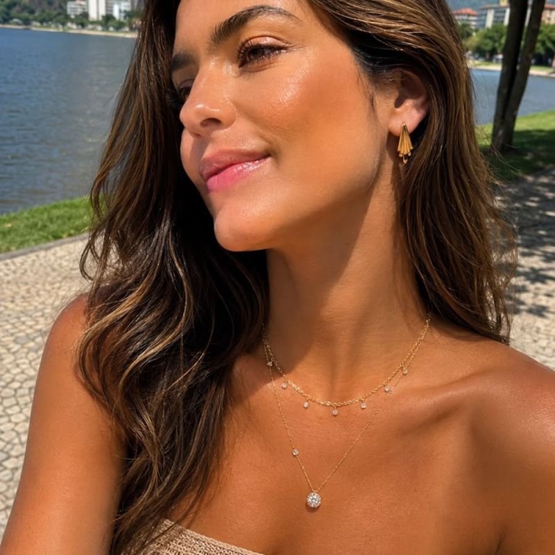 COLAR CHOKER ZIRCÔNIAS