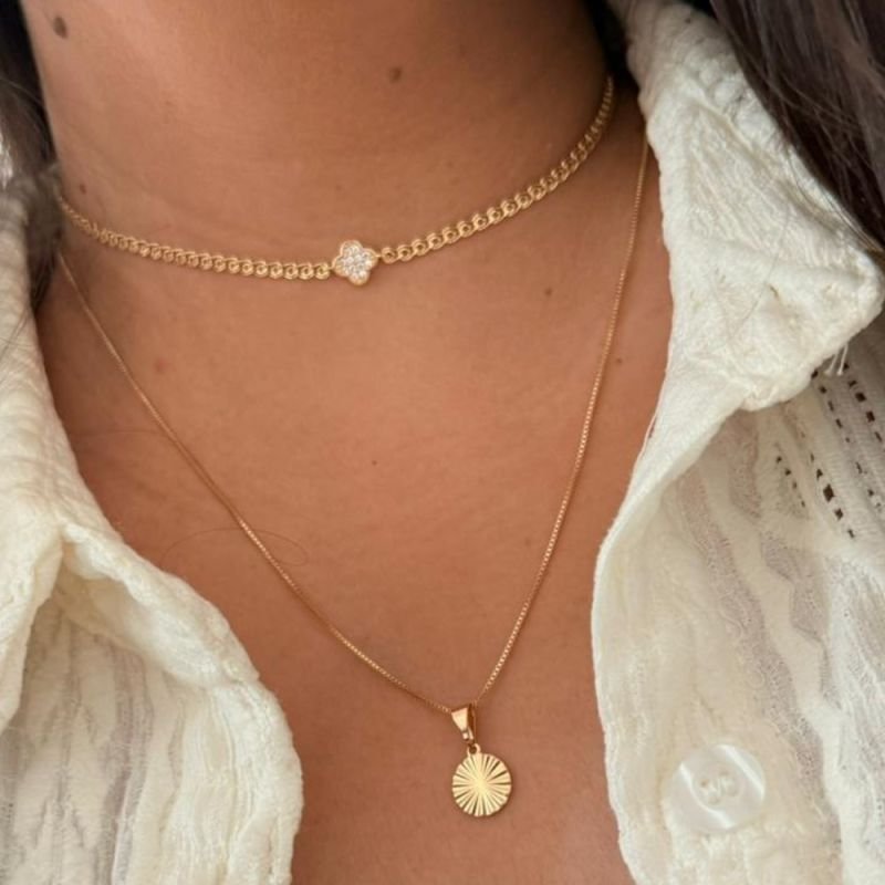 COLAR CIRCULO TEXTURADO