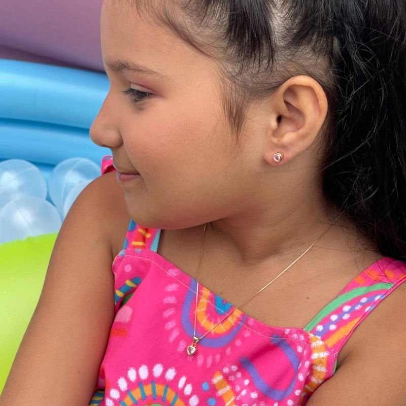 COLAR CORAÇÃO DE LUZ INFANTIL