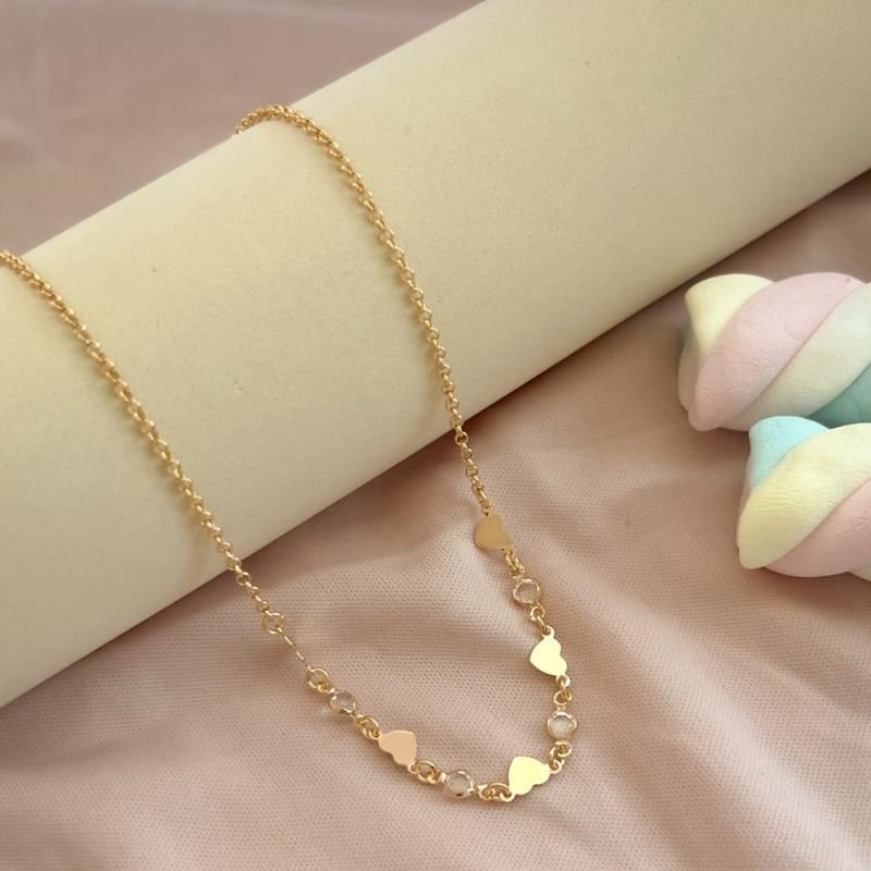 COLAR CORAÇÕES/ZIRCÔNIAS