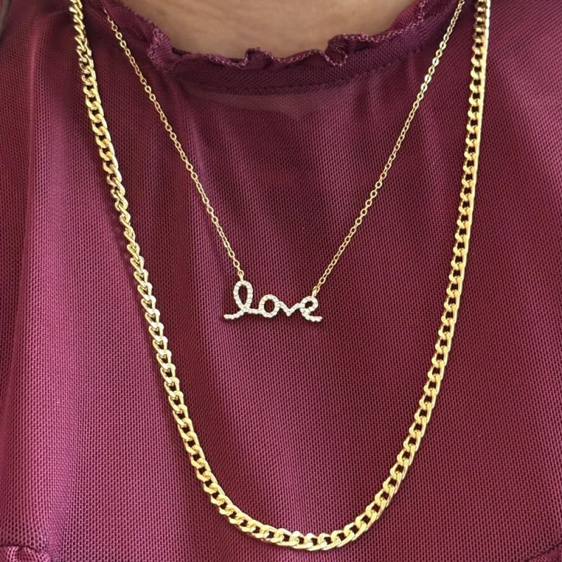 COLAR CORRENTE GRUMET MÉDIA