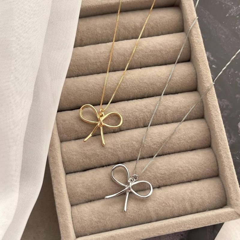 COLAR LAÇO LISO - OURO 18K - 27