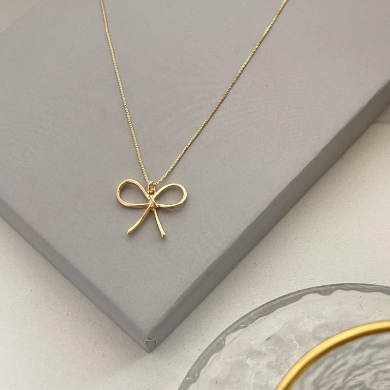 COLAR LAÇO LISO - OURO 18K - 9