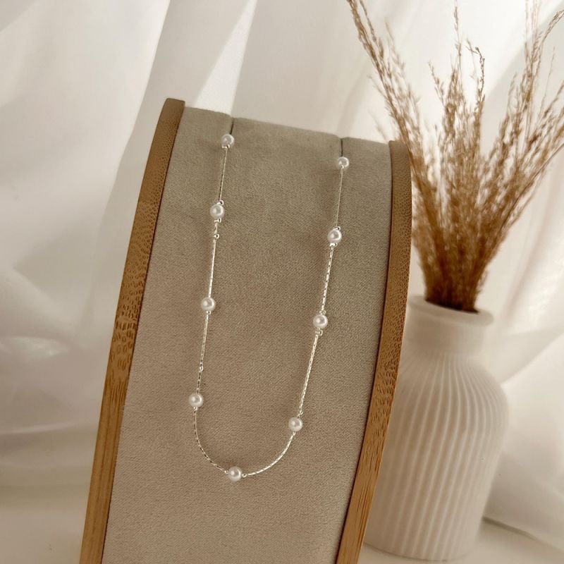 COLAR PÉROLAS PRATA