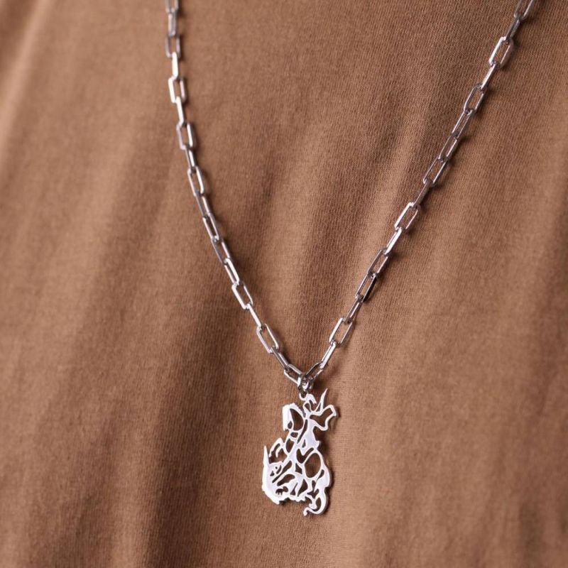 COLAR PINGENTE SÃO JORGE - OURO 18K - misto colares