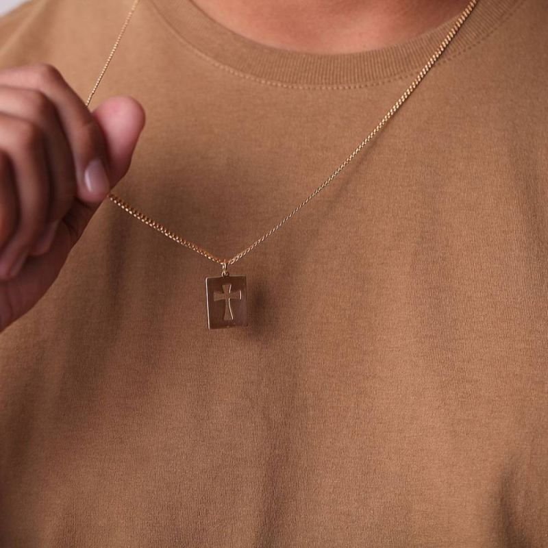 COLAR PLACA CRUZ