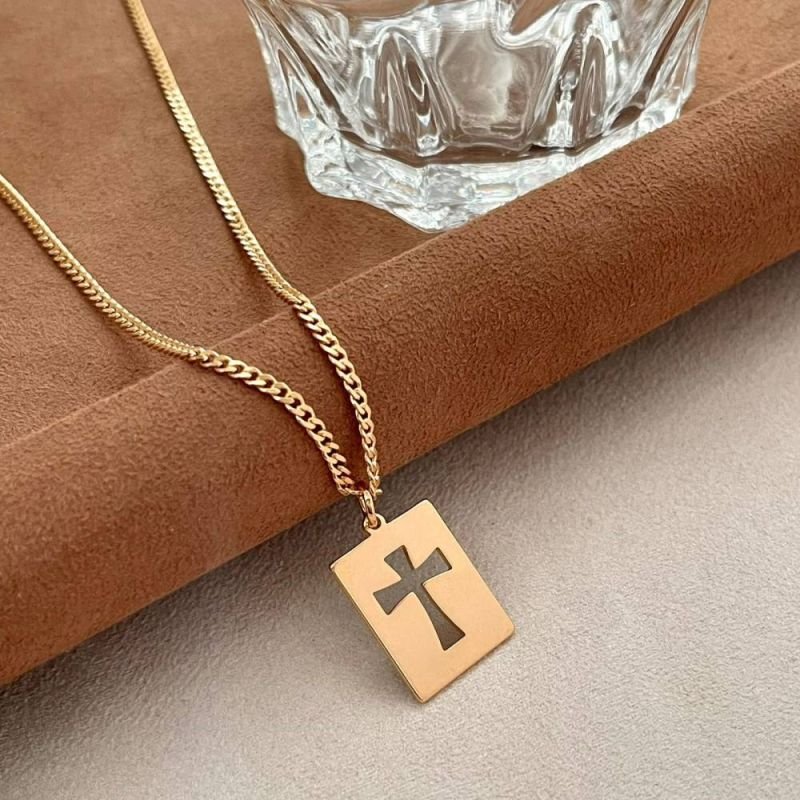 COLAR PLACA CRUZ