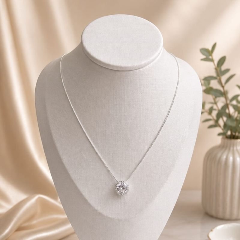COLAR REDONDO CRISTAL PRATA