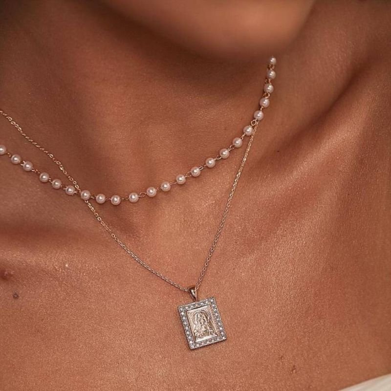 COLAR SAGRADO CORAÇÃO - OURO 18K - 35