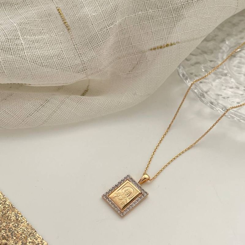 COLAR SAGRADO CORAÇÃO - OURO 18K - 35