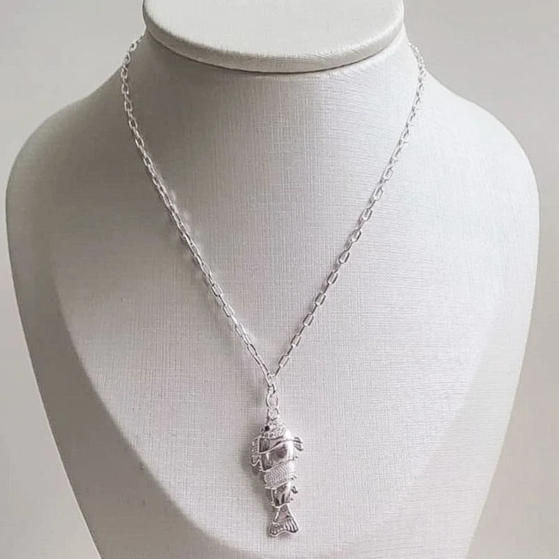 COLAR SARDINES PRATA