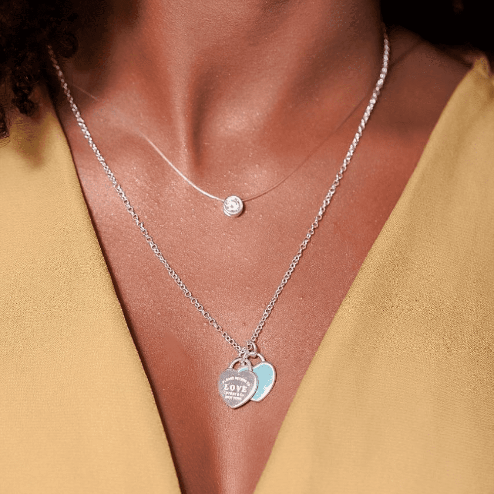 COLAR CORAÇÃO PRATA