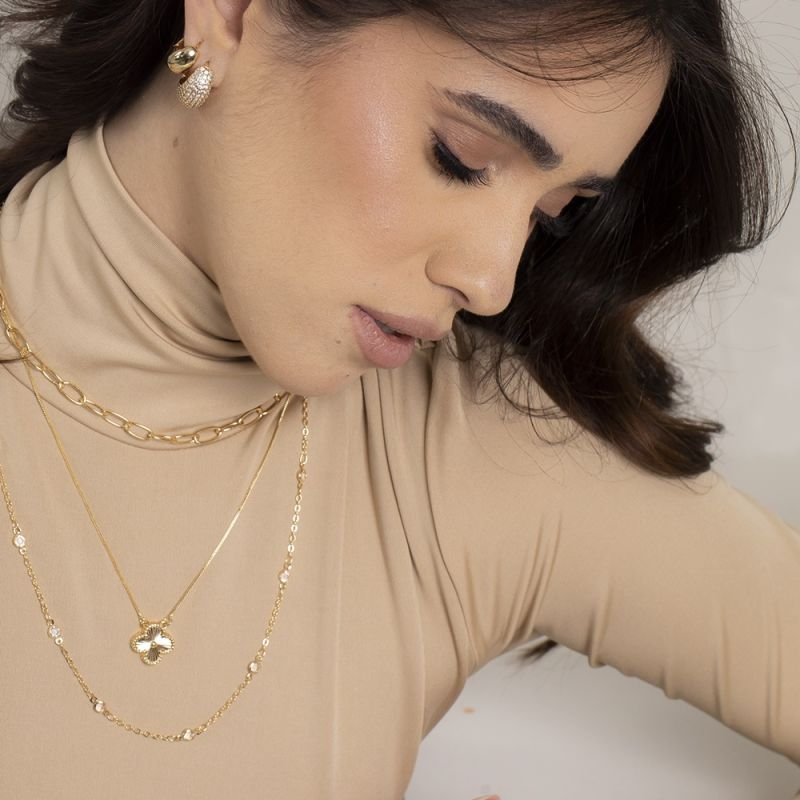 COLAR TREVO TEXTURADO