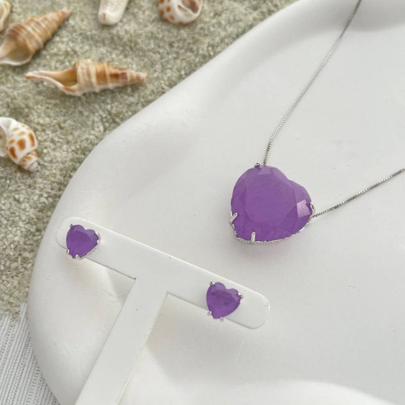 CONJUNTO CORAÇÃO PEDRA