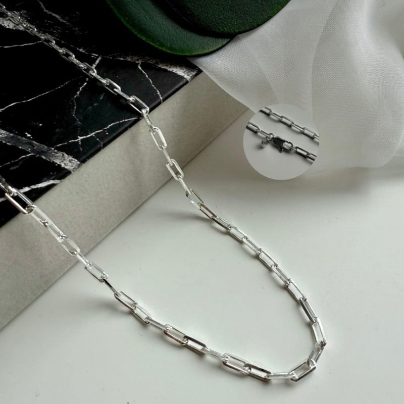 CORRENTE MASC CARTIER OVAL PRATA