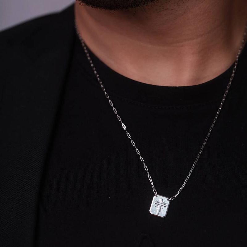 ESCAPULÁRIO CRUZ/POMBA - OURO 18K - 53