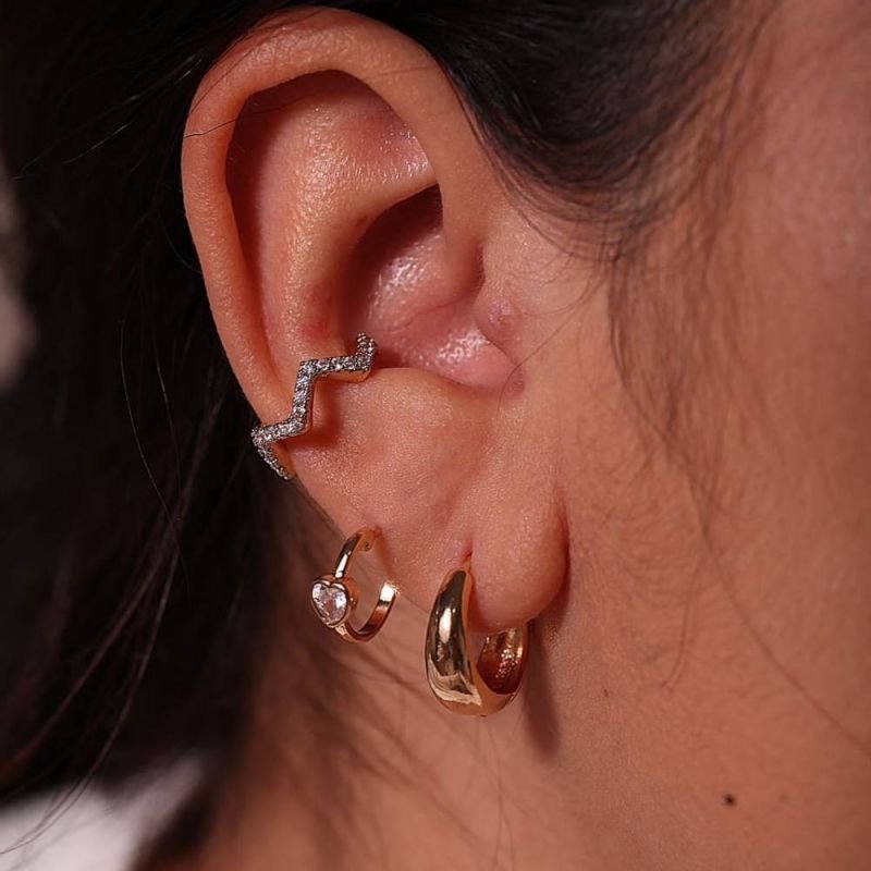 PIERCING ZIG ZAG FINO CRAVEJADO