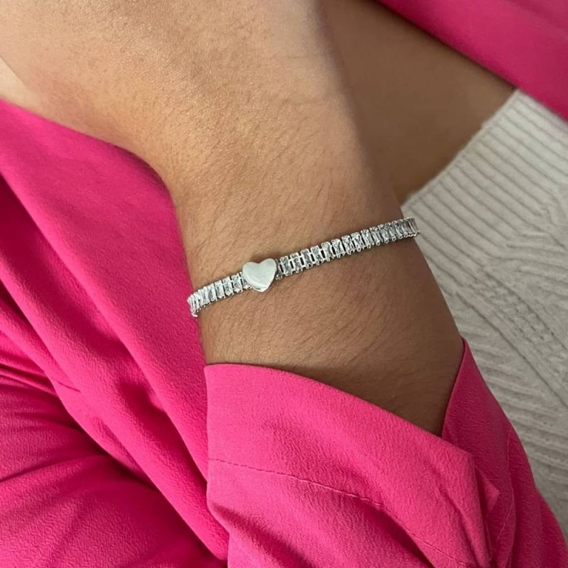 PULSEIRA BAGUETE CORAÇÃO
