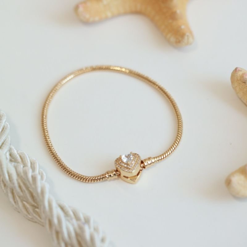 PULSEIRA BERLOQUE CORAÇÃO CRAVEJADO