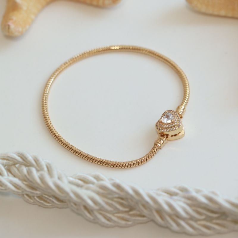 PULSEIRA BERLOQUE CORAÇÃO CRAVEJADO