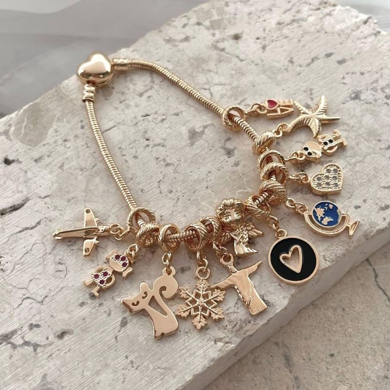 PULSEIRA BERLOQUE FECHO CORAÇÃO 19CM