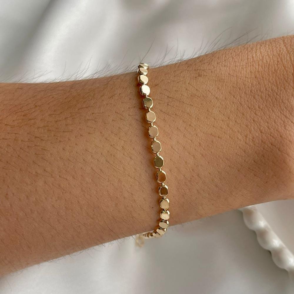 PULSEIRA DE BOLINHAS CHAPAS