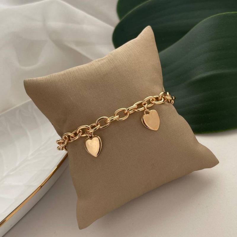 PULSEIRA ELO 2 CORAÇÕES LISO
