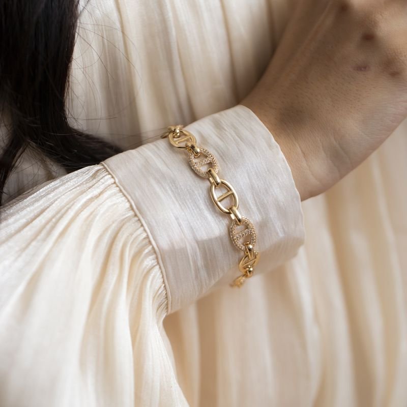 PULSEIRA ELOS MIX CRAVEJADA