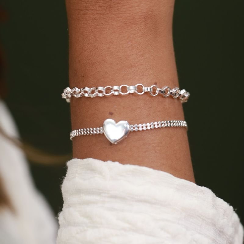 PULSEIRA ELOS REDONDOS PRATA