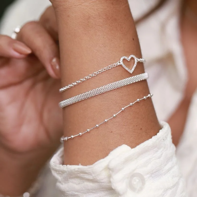 PULSEIRA MALHA ITALIANA PRATA