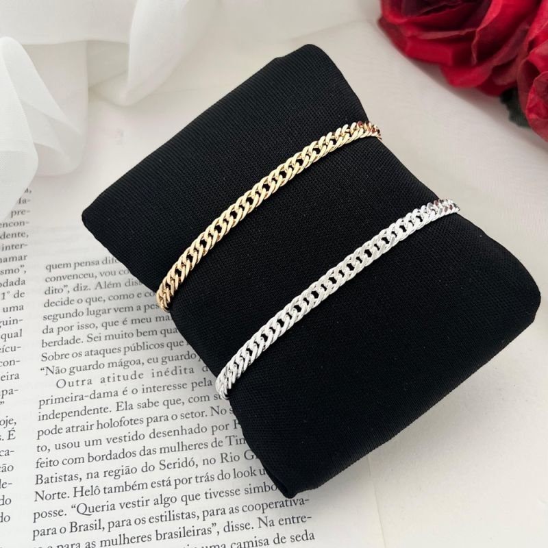 PULSEIRA MASC GRUMET PRATA